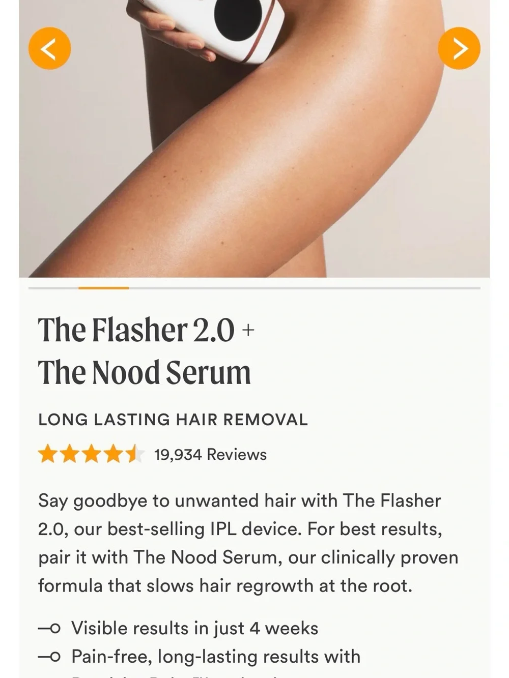Brand new box is still sealed  -nood The Flasher 2.0 IPL Hair Reduction Device —